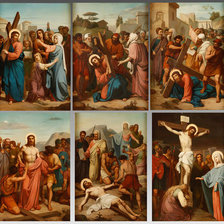 Las estaciones del viacrucis siglo XIX