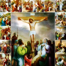 Схема вышивки «Collage Viacrucis»