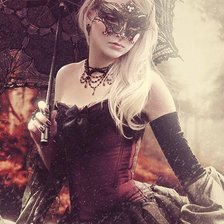 Схема вышивки «Леди Осень»