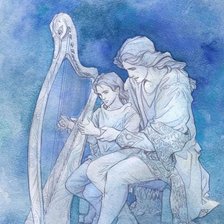 Схема вышивки «Урок музыки»