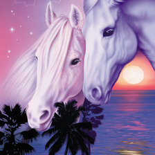 Схема вышивки «Он и она»