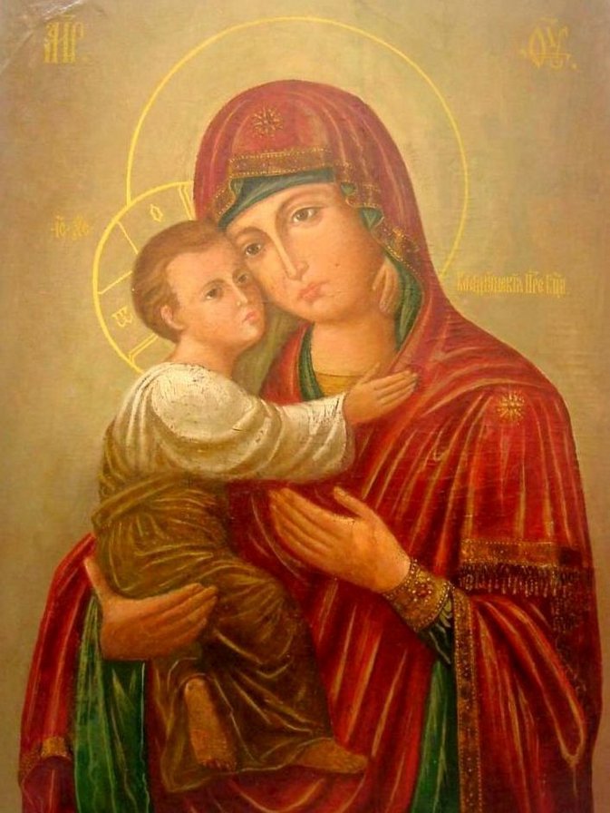 Икона Владимирской Божией Матери - икона владимирской божией матери - оригинал