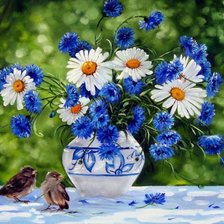 Схема вышивки «полевые цветы»