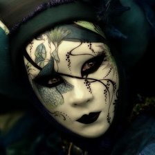 Схема вышивки «Венецианская маска Тоска»