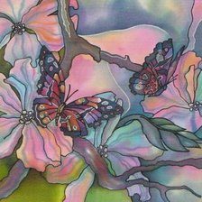 Схема вышивки «бабочки»