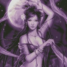 Схема вышивки «лилава нощ»