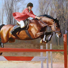 Схема вышивки «Конкур. Прыжок.»