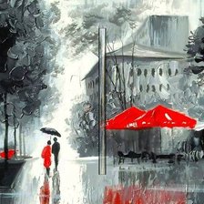 Схема вышивки «дождь»