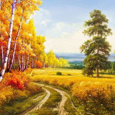 Схема вышивки «Золотая осень.»