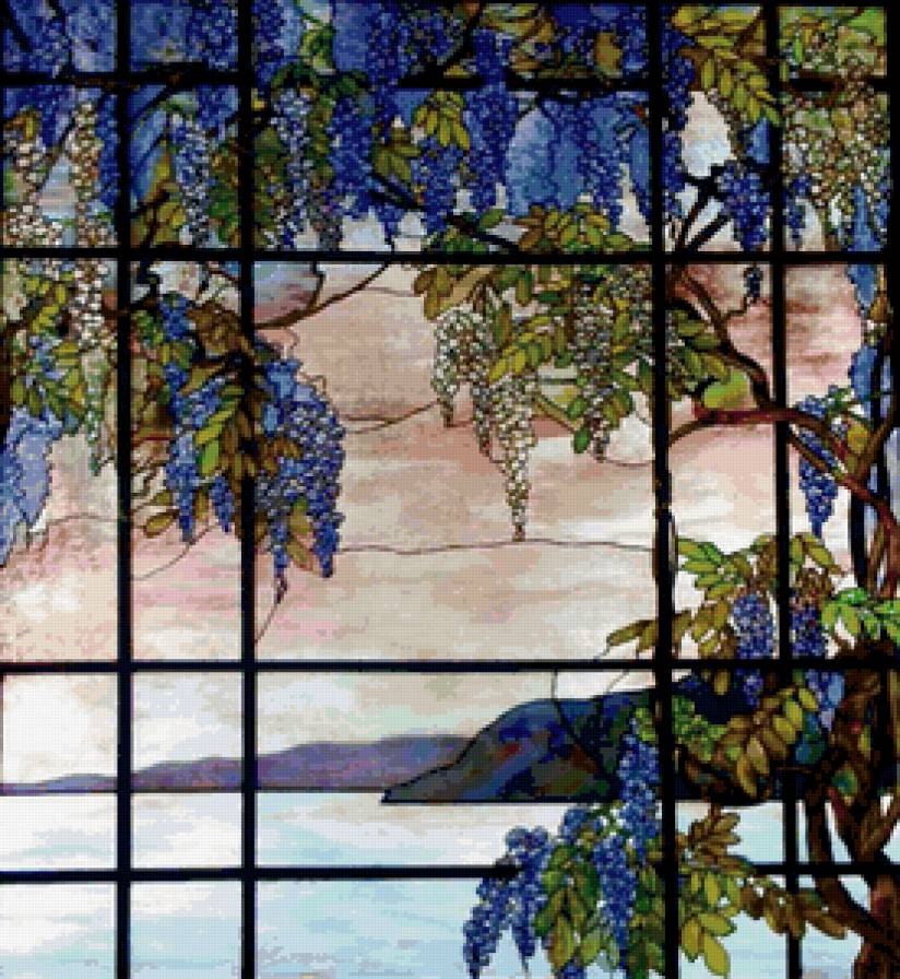 витраж 2 - виноград - предпросмотр