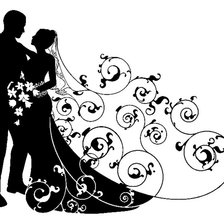 Схема вышивки «Молодожены»