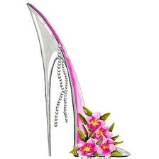 Схема вышивки «Туфелька4»