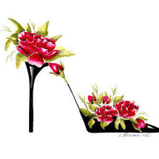 Схема вышивки «Туфелька9»