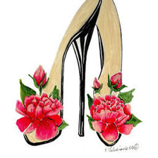 Схема вышивки «Туфелька15»