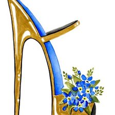 Схема вышивки «Туфелька16»