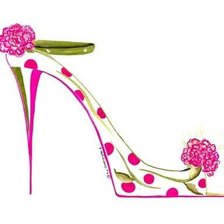 Схема вышивки «Туфелька17»