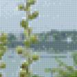 Предпросмотр схемы вышивки «мальвы у реки» (№997806)