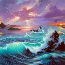 Схема вышивки «сказочные картины художников»