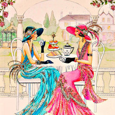 Схема вышивки «Подруги»