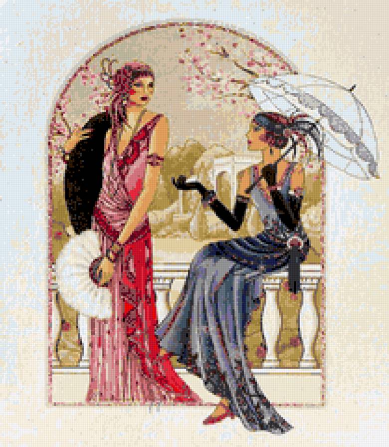 Подруги - встреча, дамы, женщины - предпросмотр