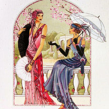 Схема вышивки «Подруги»