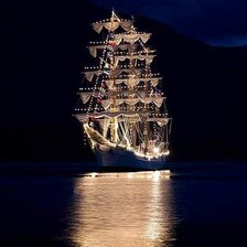 Схема вышивки «корабль»