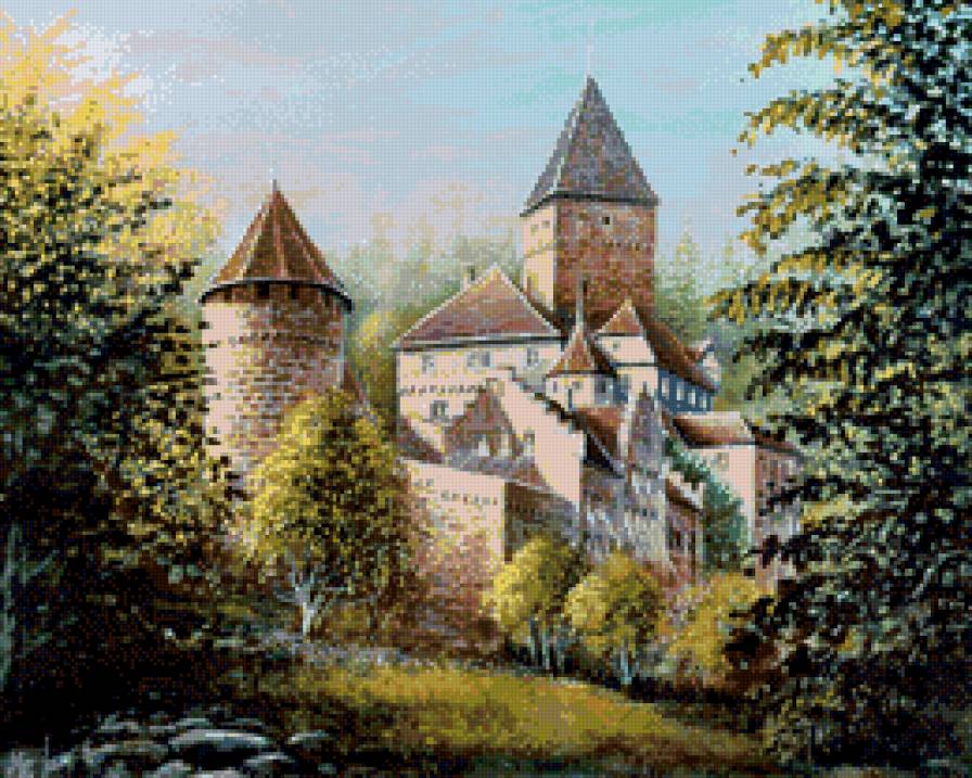 старая крепость - пейзаж, замок - предпросмотр