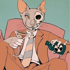 Схема вышивки «Кот Шрёдингера»