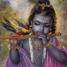 Схема вышивки «Малыш Кришна»