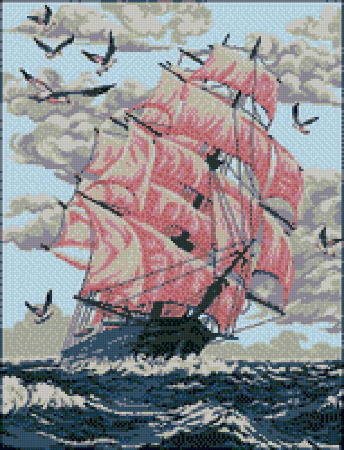 парусник - корабли, море - предпросмотр