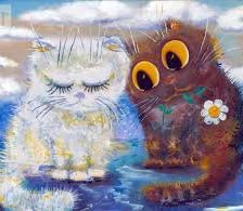 Схема вышивки «Коты-глазастики»