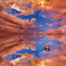 Схема вышивки «озеро»