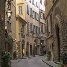 Схема вышивки «Старинная улочка»