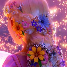 Схема вышивки «Девушка»