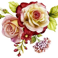 Схема вышивки «Букет»