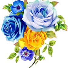 Схема вышивки «Букет»