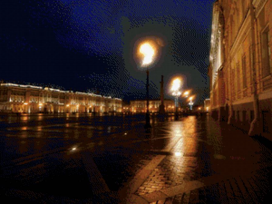 Дворцовая площадь - дворцовая площадь, питер, вечер, санкт-петербург - предпросмотр
