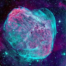 Схема вышивки «Космос. Туманность Полумесяц NGC 6888»