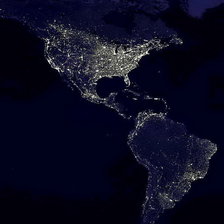 Схема вышивки «Космос. Земля ночью. Триптих 1»