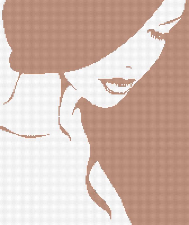 женщина-загадка - женщина. девушка. монохром - предпросмотр