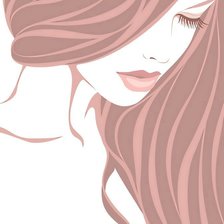 Схема вышивки «женщина-загадка»