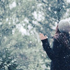 Схема вышивки «снег»