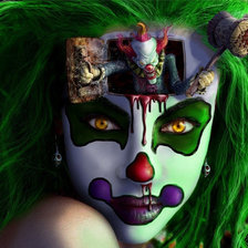 Схема вышивки «Злой Клоун Пеннивайз»