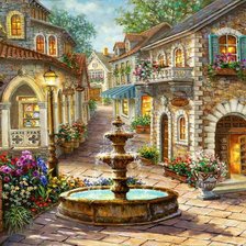 Схема вышивки «Ники Боэм Фонтан»