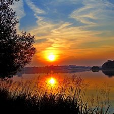 Схема вышивки «рассвет»