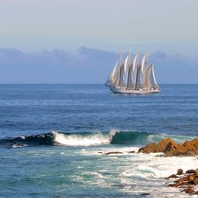 Схема вышивки «пейзаж»