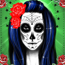 Схема вышивки «La Catrina by Waldmaer»