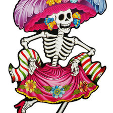 Схема вышивки «Mi queridad huesuda»