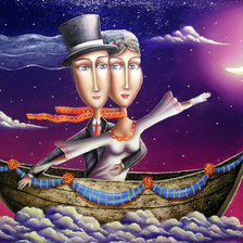 Схема вышивки «свадебное путешествие»