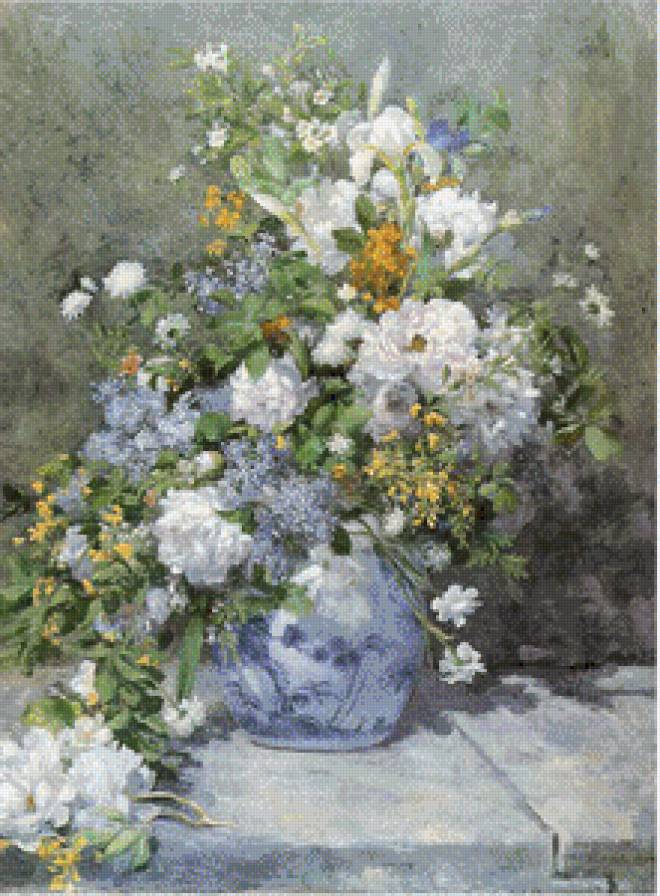 Цветы, Ренуар - предпросмотр